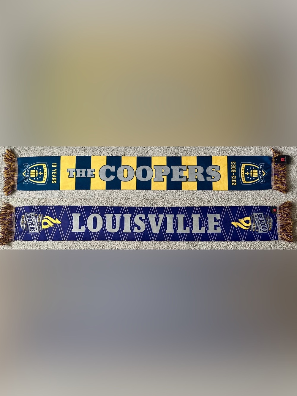 Louisville Coopers (Supporter Group Louisville City FC) 10 Years Soccer Scarf